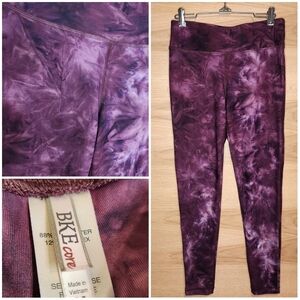 BKE CORE LEGGING FULL LENGTH PANT ATHLETIC PLUM ULTRA SOFT SIZE MEDIUM - NWOT